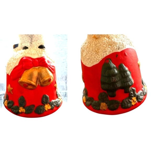 Vintage Gift Collection Snowman Bell New Christmas Trees Porcelain Present Gift - Picture 9 of 12